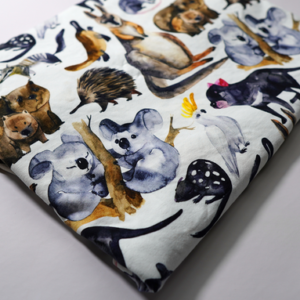 Double Muslin, swaddle Fabric Print Full Colour
