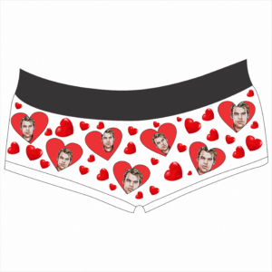 Custom Women's Valentines day Heart Briefs