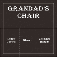 Scatter Cushion with Pockets - Grandad's Chair