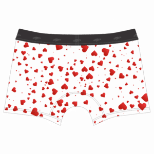 Men's Briefs White Heart